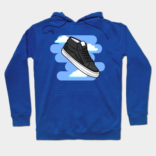 Mid Black Sneaker Hoodie by milatees